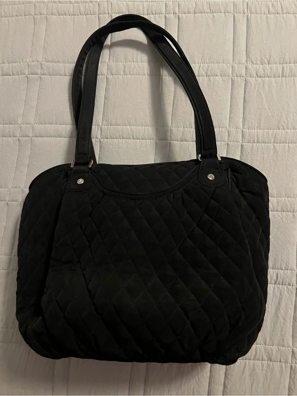 Vera Bradley Black Quilted Tote Bag